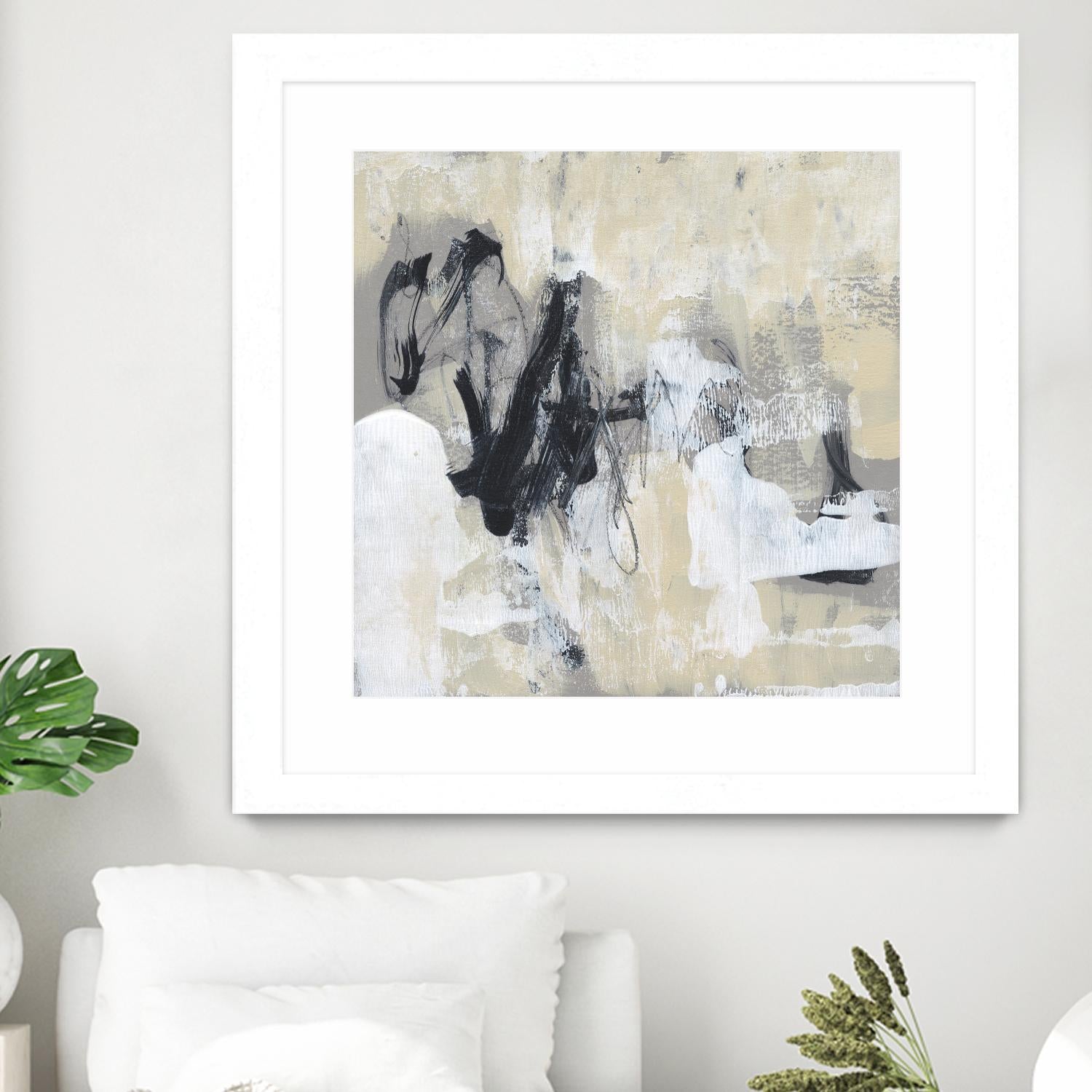 Neutral Exercise I by Jennifer Goldberger on GIANT ART - white abstract abstract 