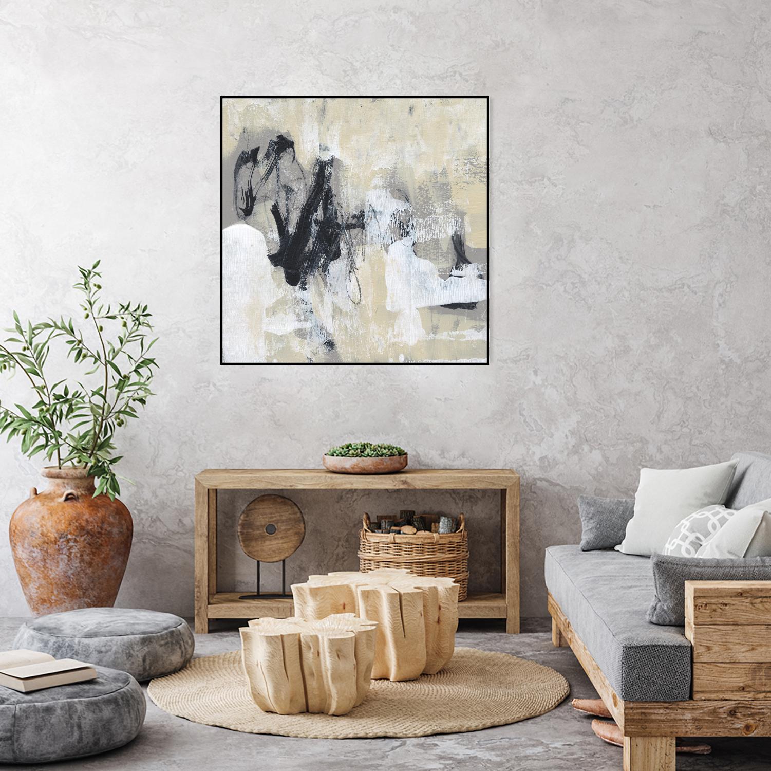 Neutral Exercise I by Jennifer Goldberger on GIANT ART - white abstract abstract 