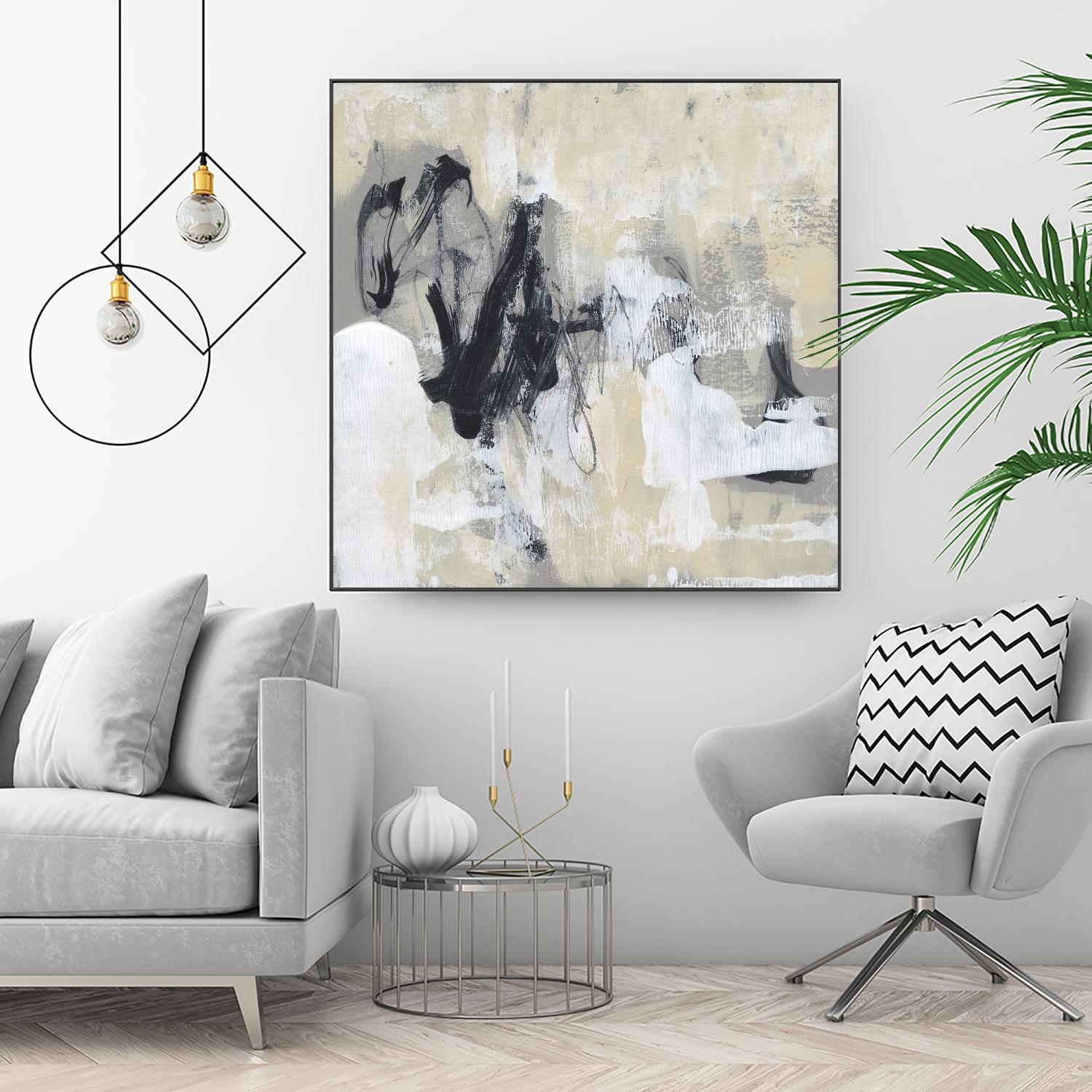 Neutral Exercise I by Jennifer Goldberger on GIANT ART - white abstract abstract 