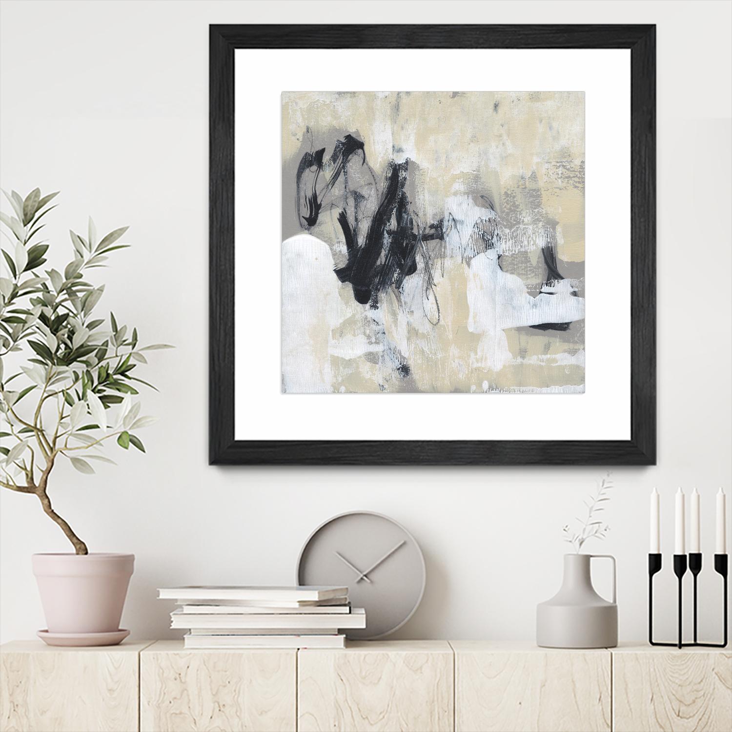 Neutral Exercise I by Jennifer Goldberger on GIANT ART - white abstract abstract 