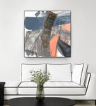 Neutrals & Coral II by Jennifer Goldberger on GIANT ART - grey  abstract abstract 