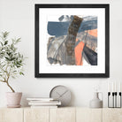 Neutrals & Coral II by Jennifer Goldberger on GIANT ART - grey  abstract abstract 