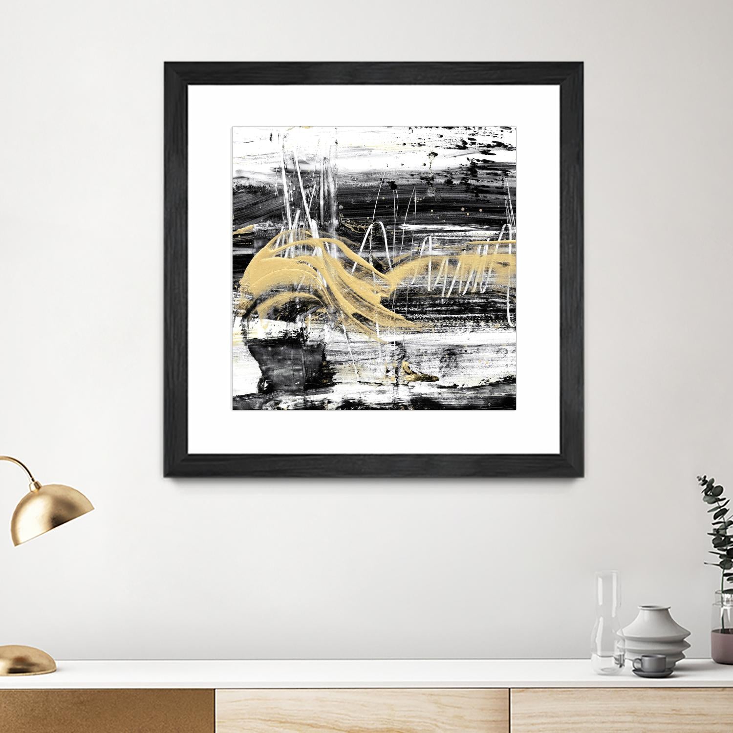 Gold Wave I by Ethan Harper on GIANT ART - gold abstract abstract