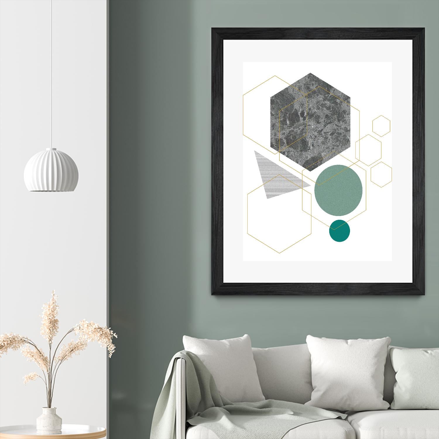 Marbled Deco II by Sabrina Balbuena on GIANT ART - grey  abstract abstract 
