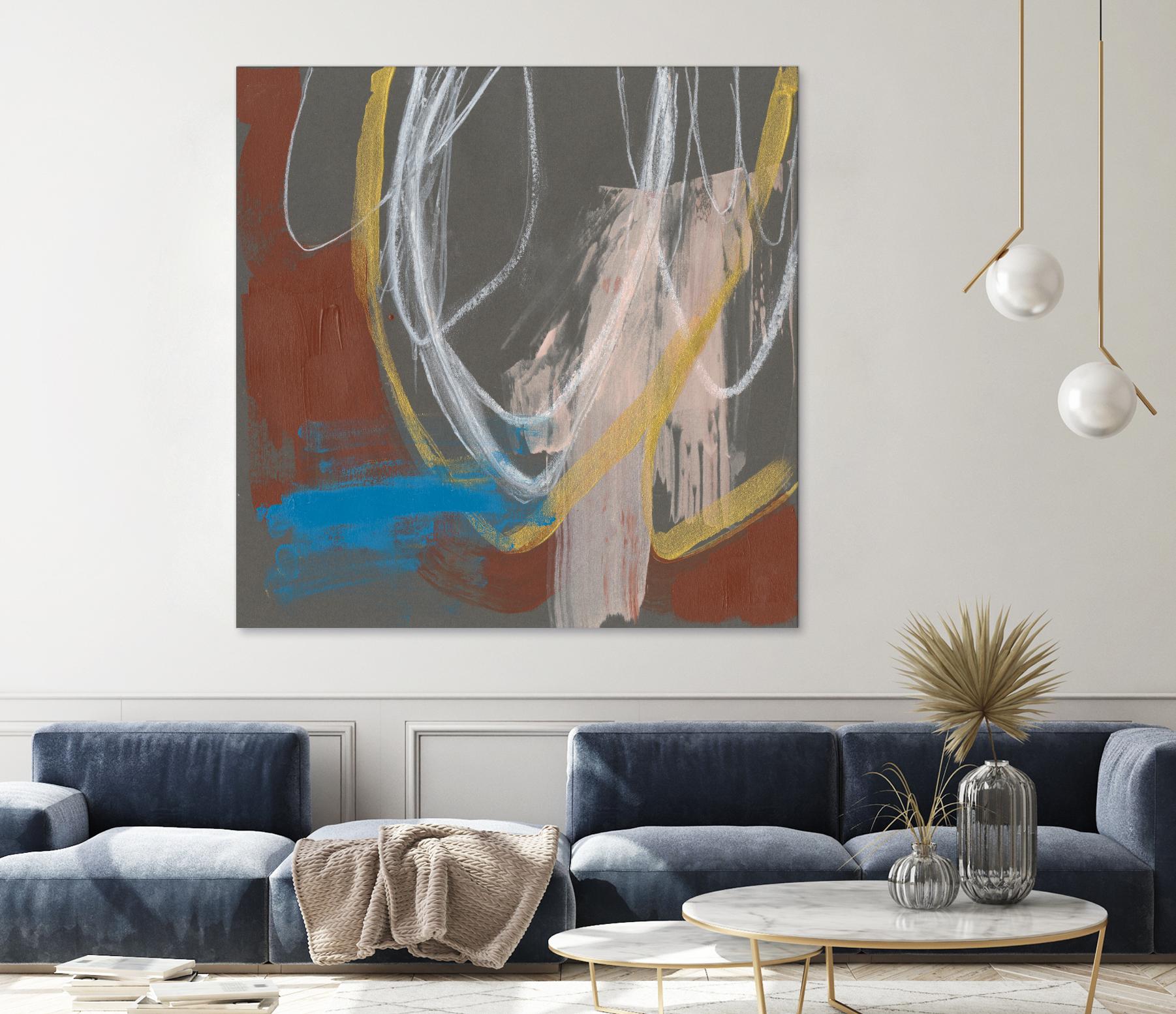 Re-Directed I by Jennifer Goldberger on GIANT ART - red abstract abstract 