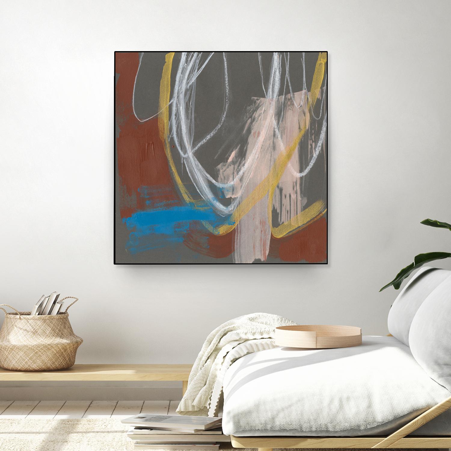 Re-Directed I by Jennifer Goldberger on GIANT ART - red abstract abstract 