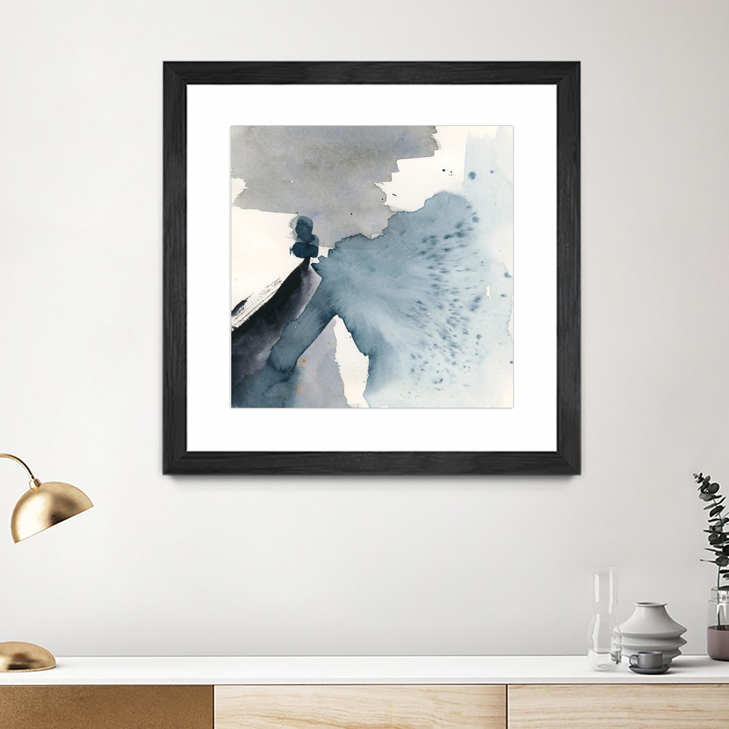 Winter Current IV by Victoria Barnes on GIANT ART - blue abstract abstract