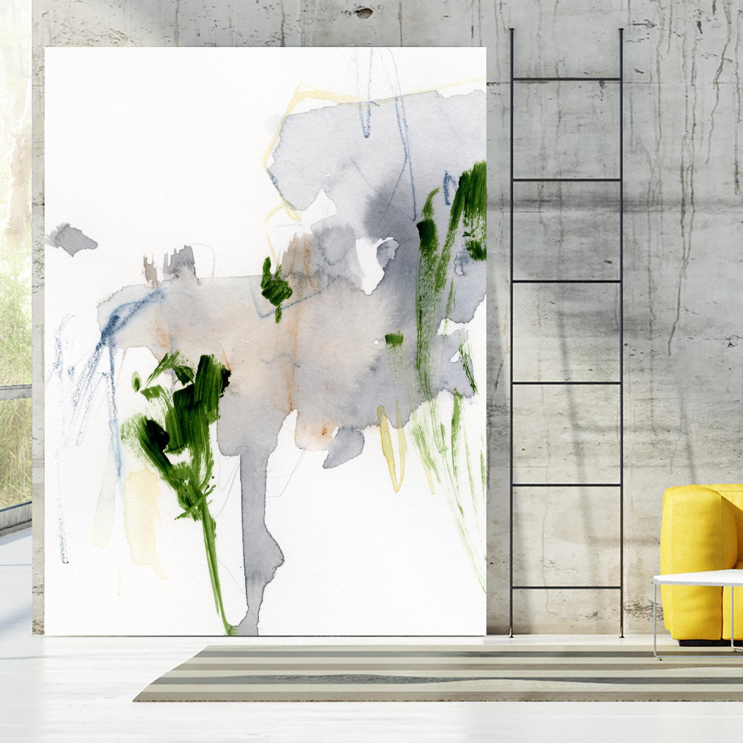 Green and Grey II by Victoria Barnes on GIANT ART - green abstract abstract 