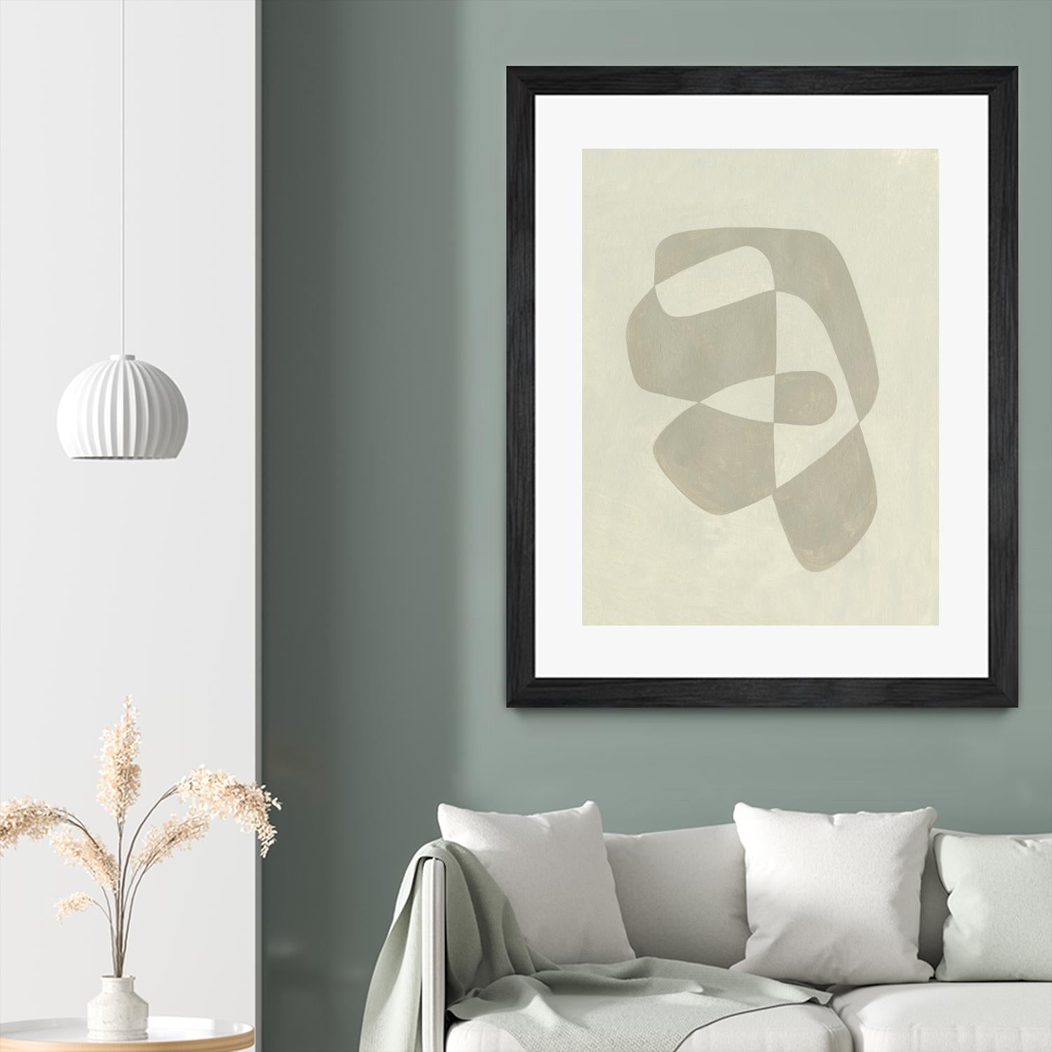 Soft Shape I by Emma Caroline on GIANT ART - beige abstract abstract