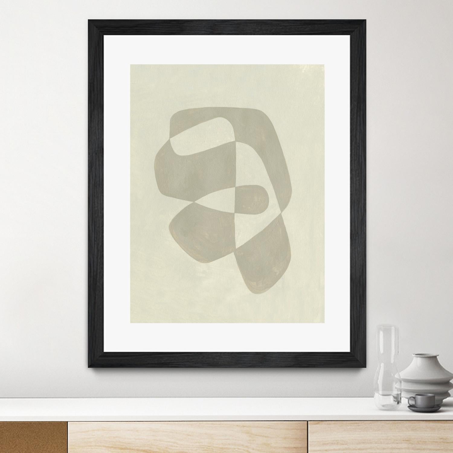 Soft Shape I by Emma Caroline on GIANT ART - beige abstract abstract