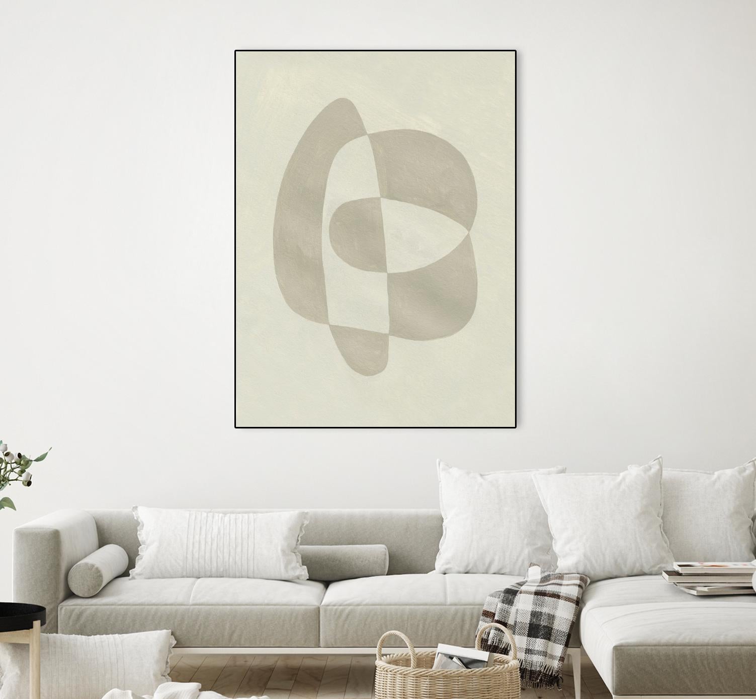 Soft Shape III by Emma Caroline on GIANT ART - beige  abstract abstract 