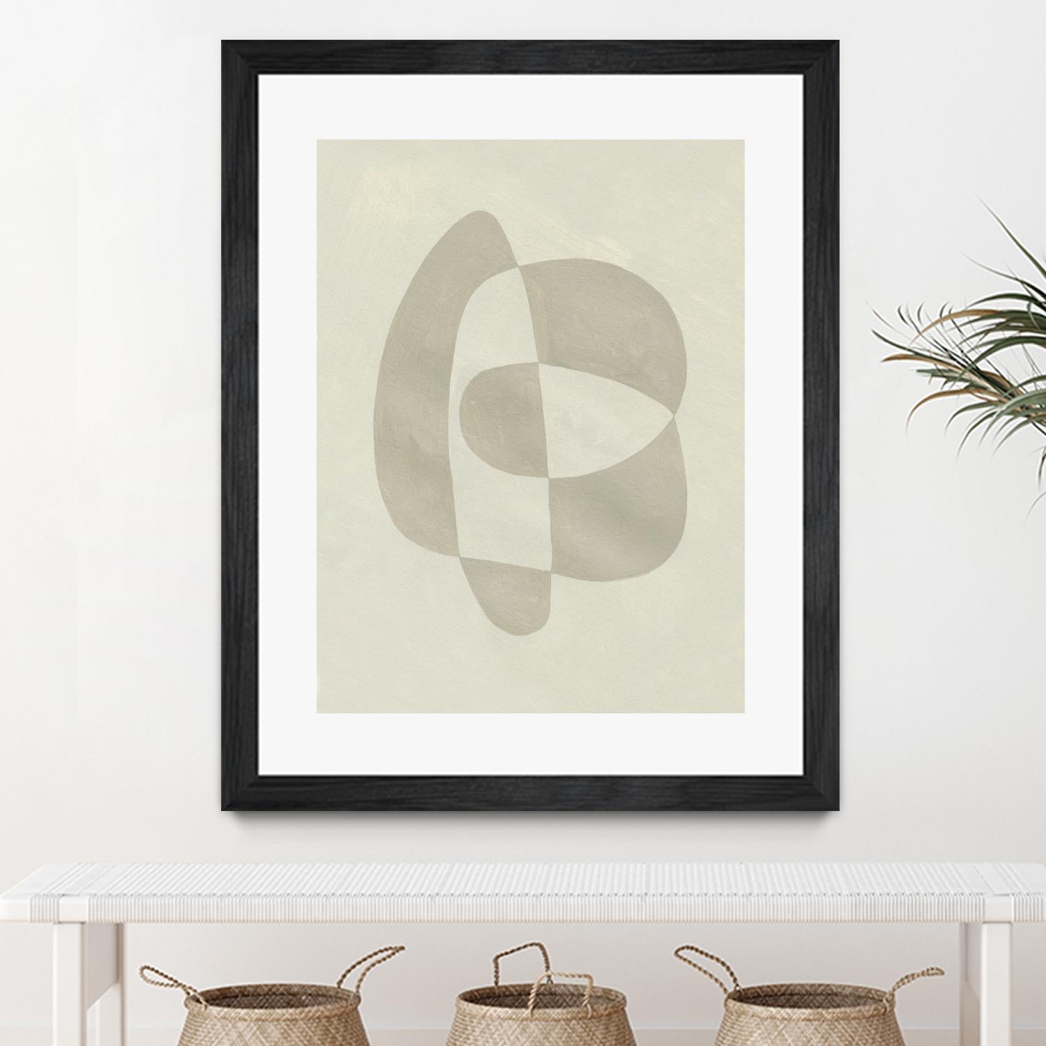 Soft Shape III by Emma Caroline on GIANT ART - beige  abstract abstract 