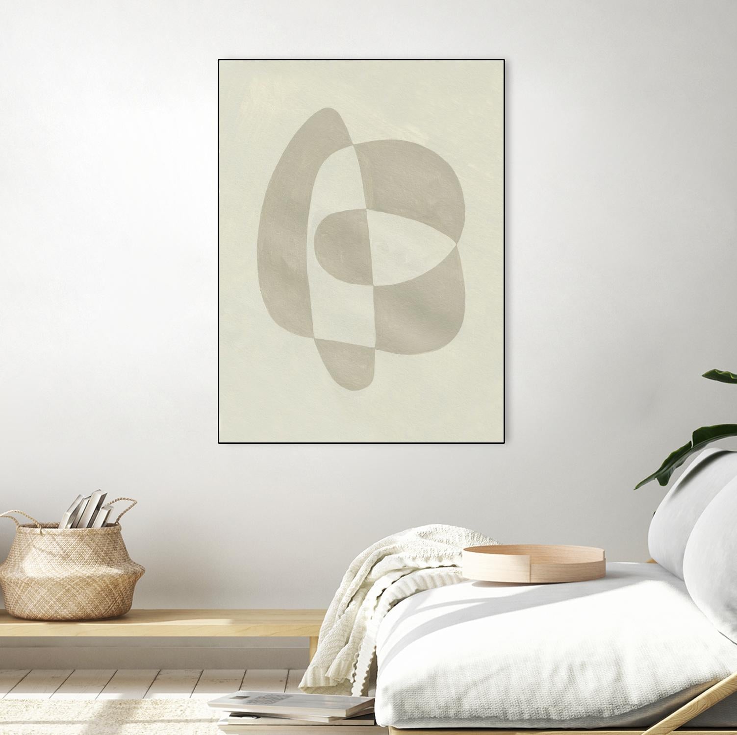 Soft Shape III by Emma Caroline on GIANT ART - beige  abstract abstract 
