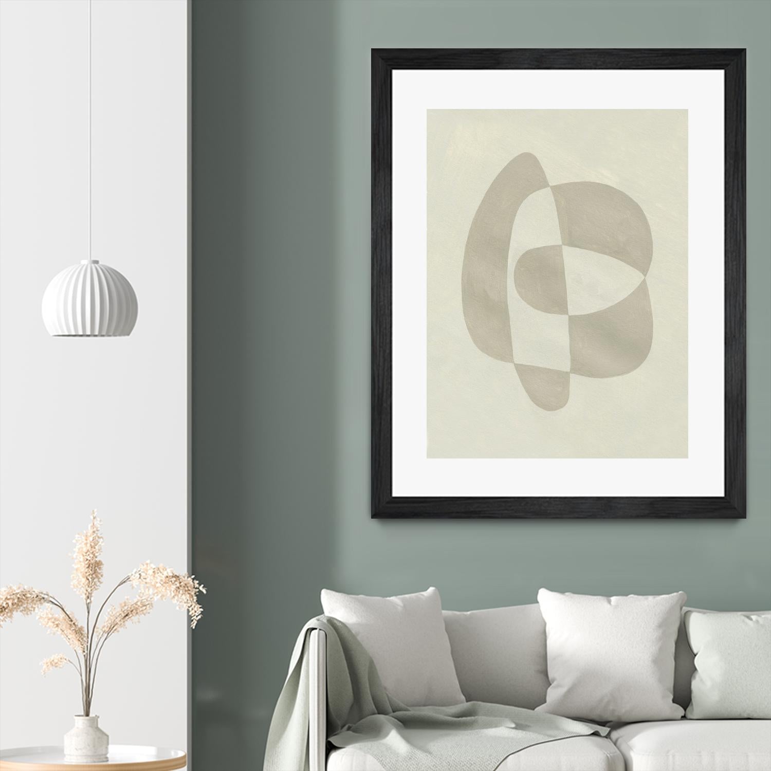 Soft Shape III by Emma Caroline on GIANT ART - beige  abstract abstract 