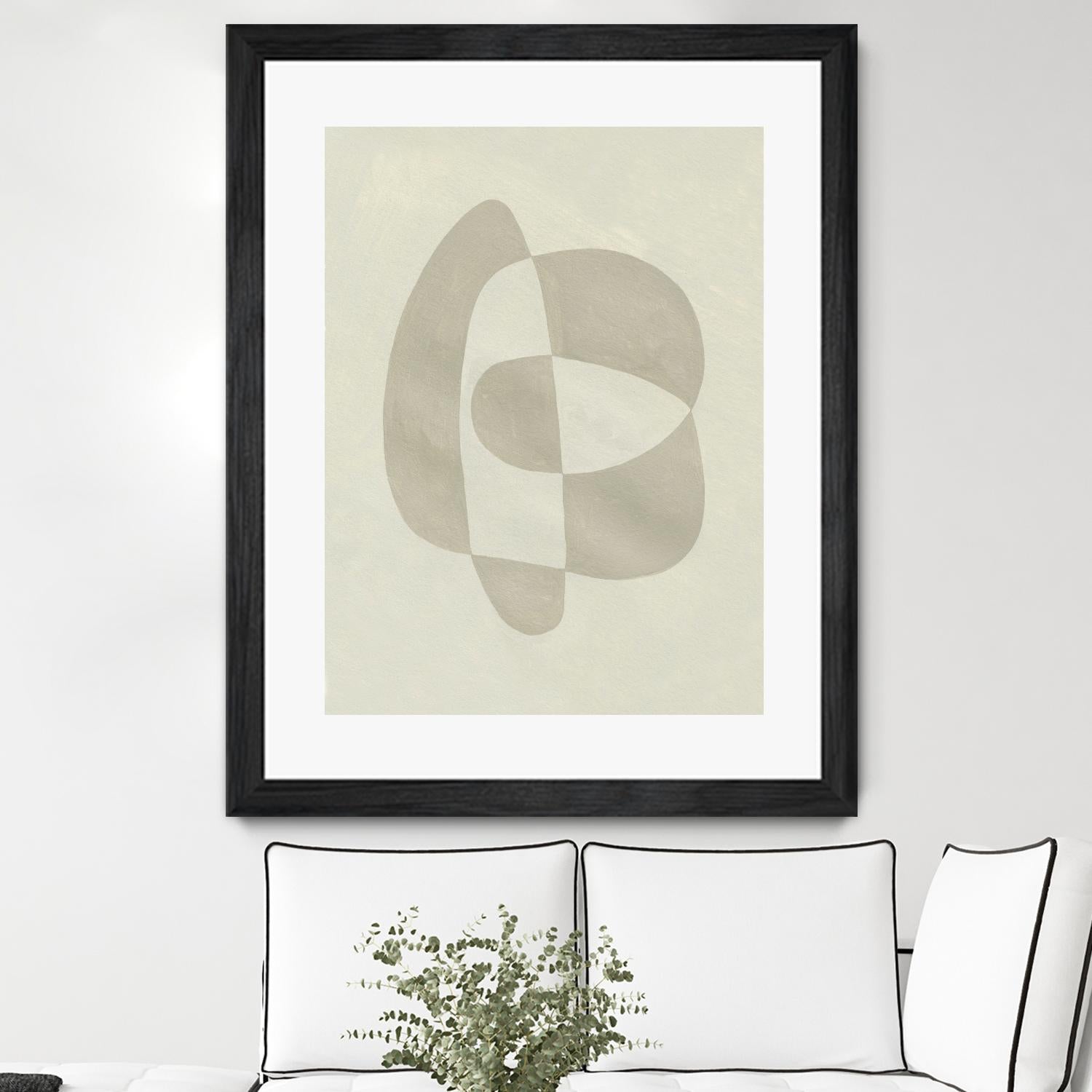 Soft Shape III by Emma Caroline on GIANT ART - beige  abstract abstract 