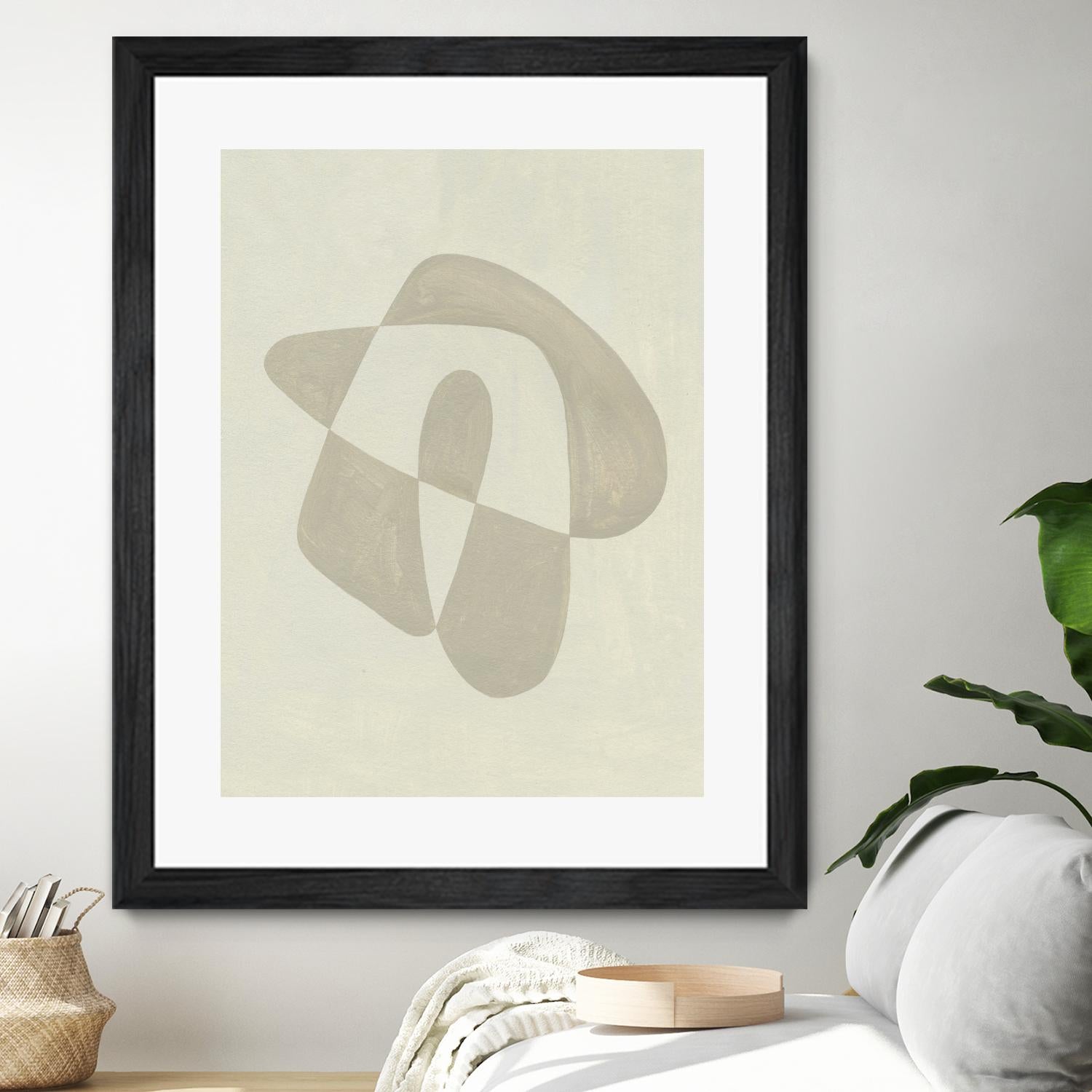 Soft Shape IV by Emma Caroline on GIANT ART - beige abstract abstract