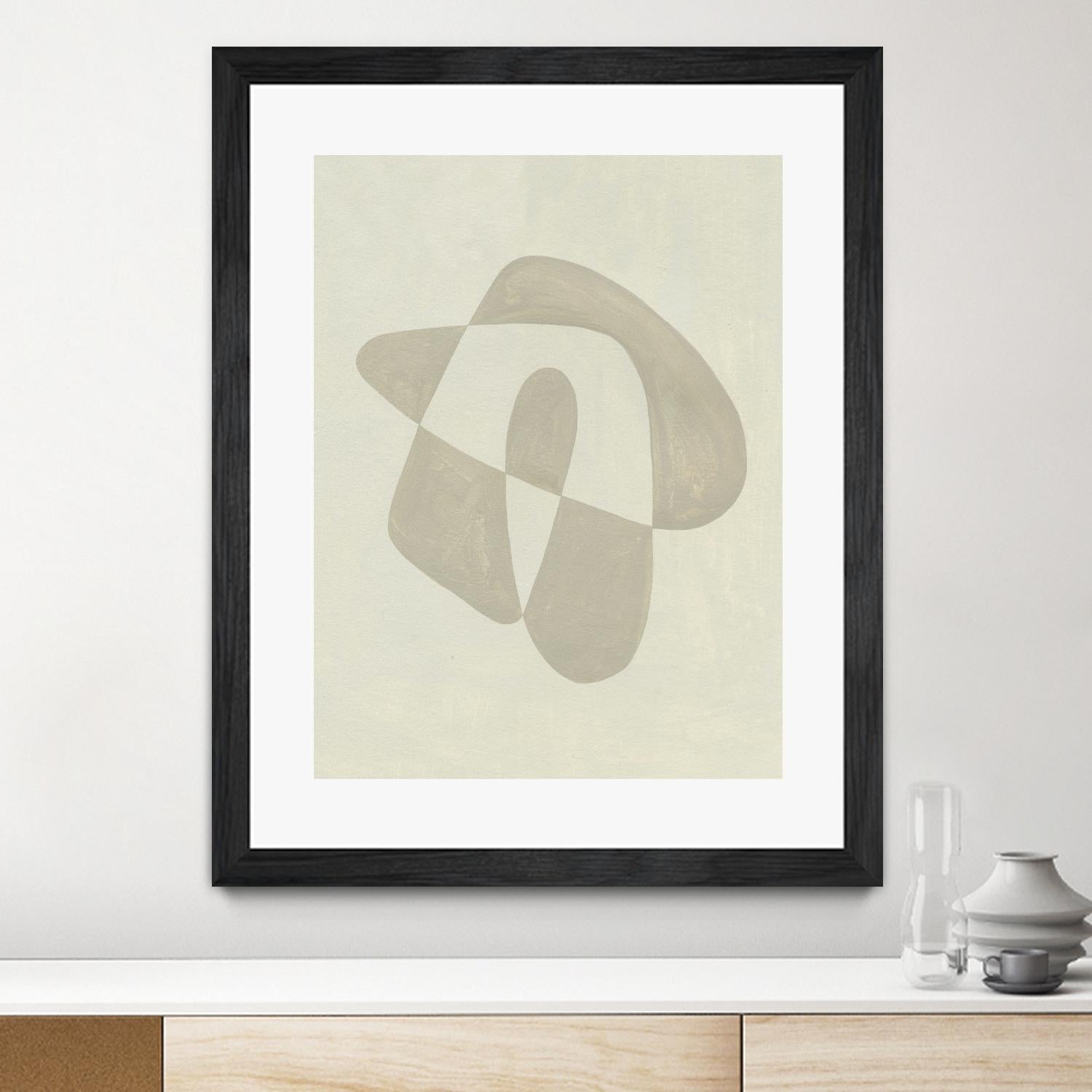 Soft Shape IV by Emma Caroline on GIANT ART - beige abstract abstract