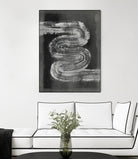 Grey Linear Path I by Jennifer Goldberger on GIANT ART - black abstract abstract 