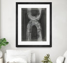 Grey Linear Path IV by Jennifer Goldberger on GIANT ART - white abstract