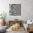 Alphabet Overlay I by Vision Studio on GIANT ART - blue abstract