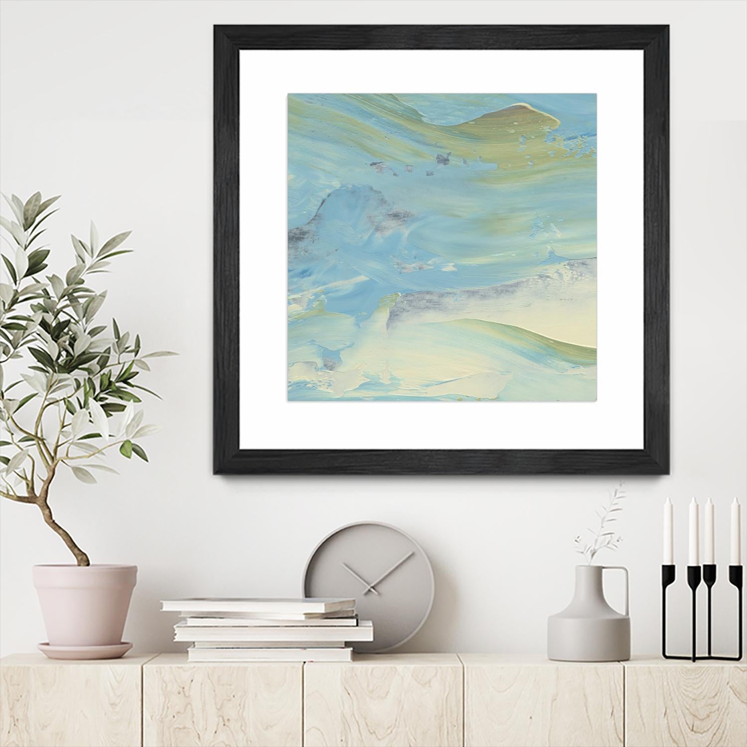Waters Edge III by Alicia Ludwig on GIANT ART - green abstract