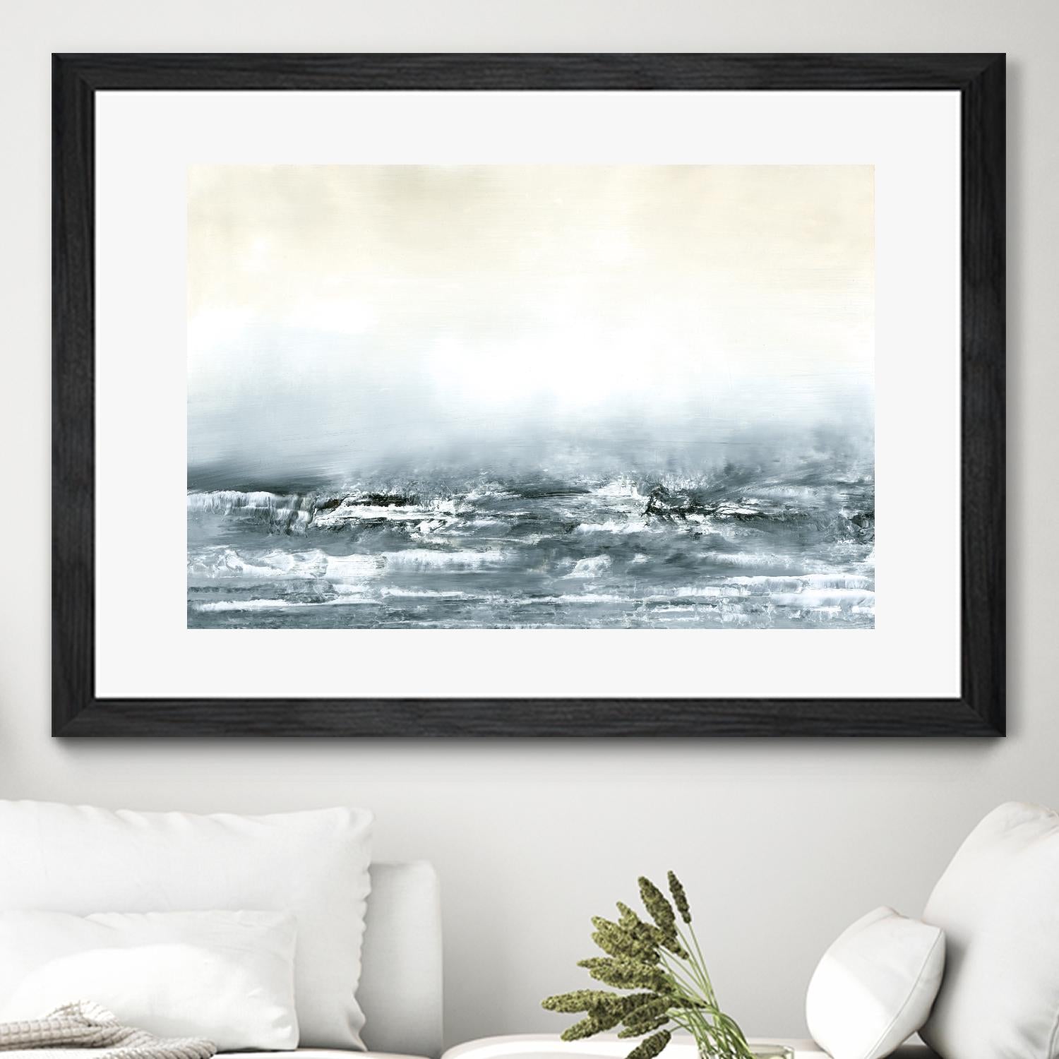 Sea View V by Sharon Gordon on GIANT ART - blue costal