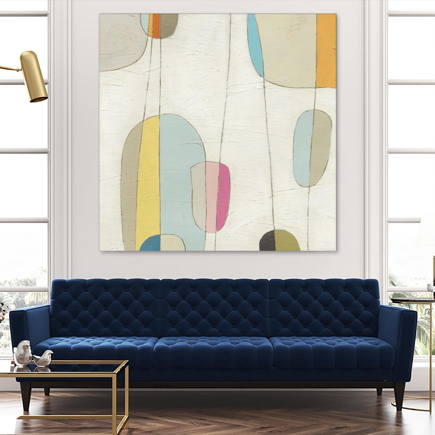 Molecular Motion IV by June Erica Vess on GIANT ART - beige shapes