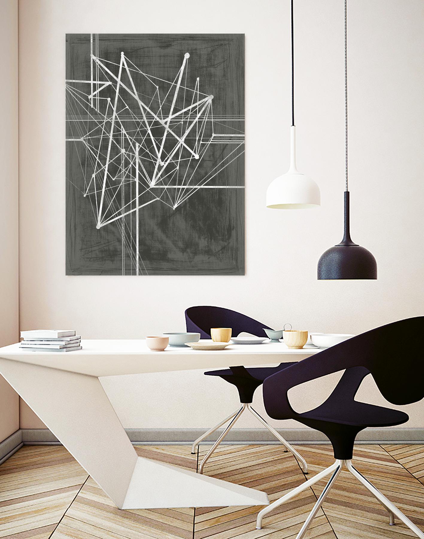 Vertices I by Ethan Harper on GIANT ART - white abstract