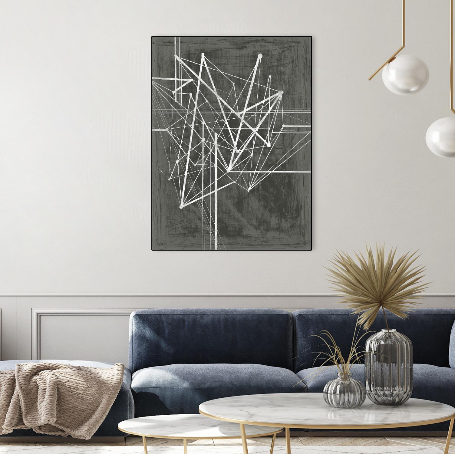 Vertices I by Ethan Harper on GIANT ART - white abstract