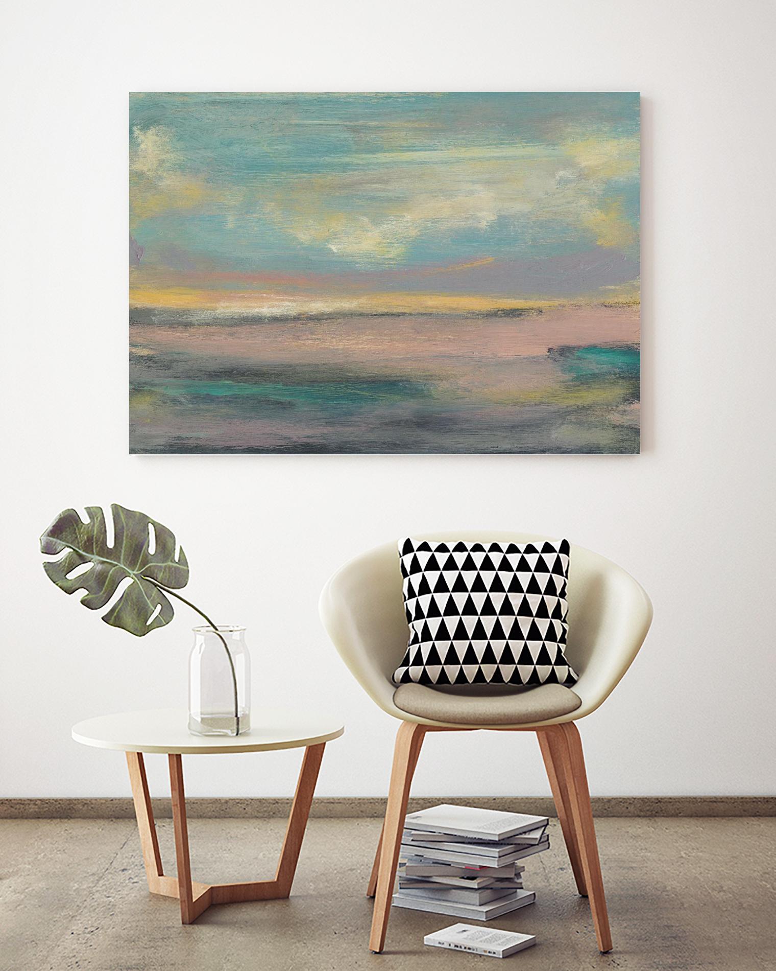 Sunset Study VI by Jennifer Goldberger on GIANT ART - pink abstract