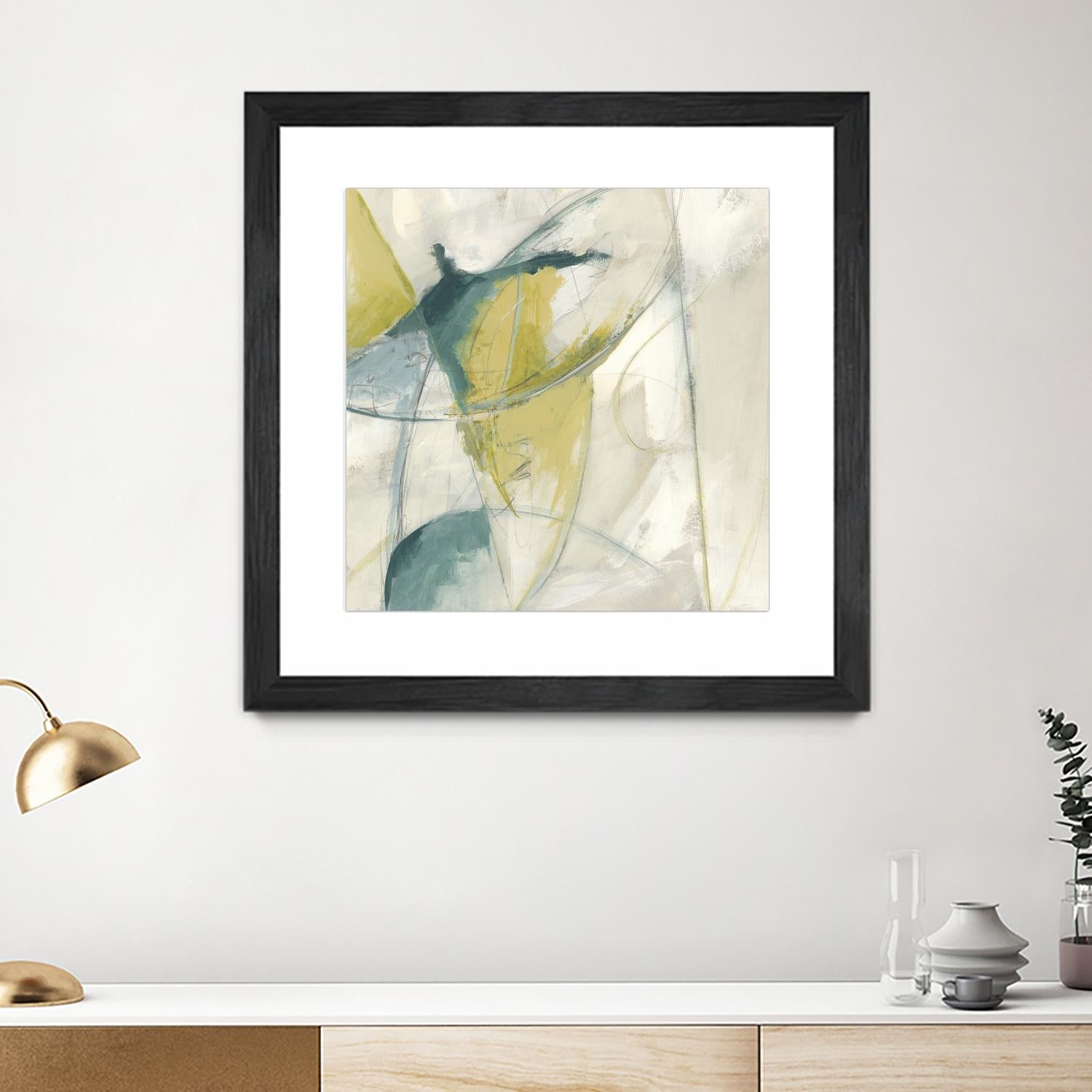 Footnote II by June Erica Vess on GIANT ART - blue abstract