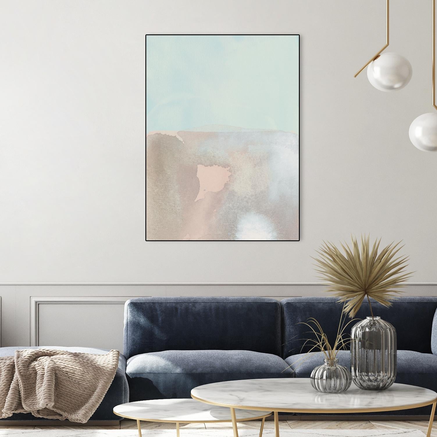 Tide Pools II by Grace Popp on GIANT ART - blue abstract