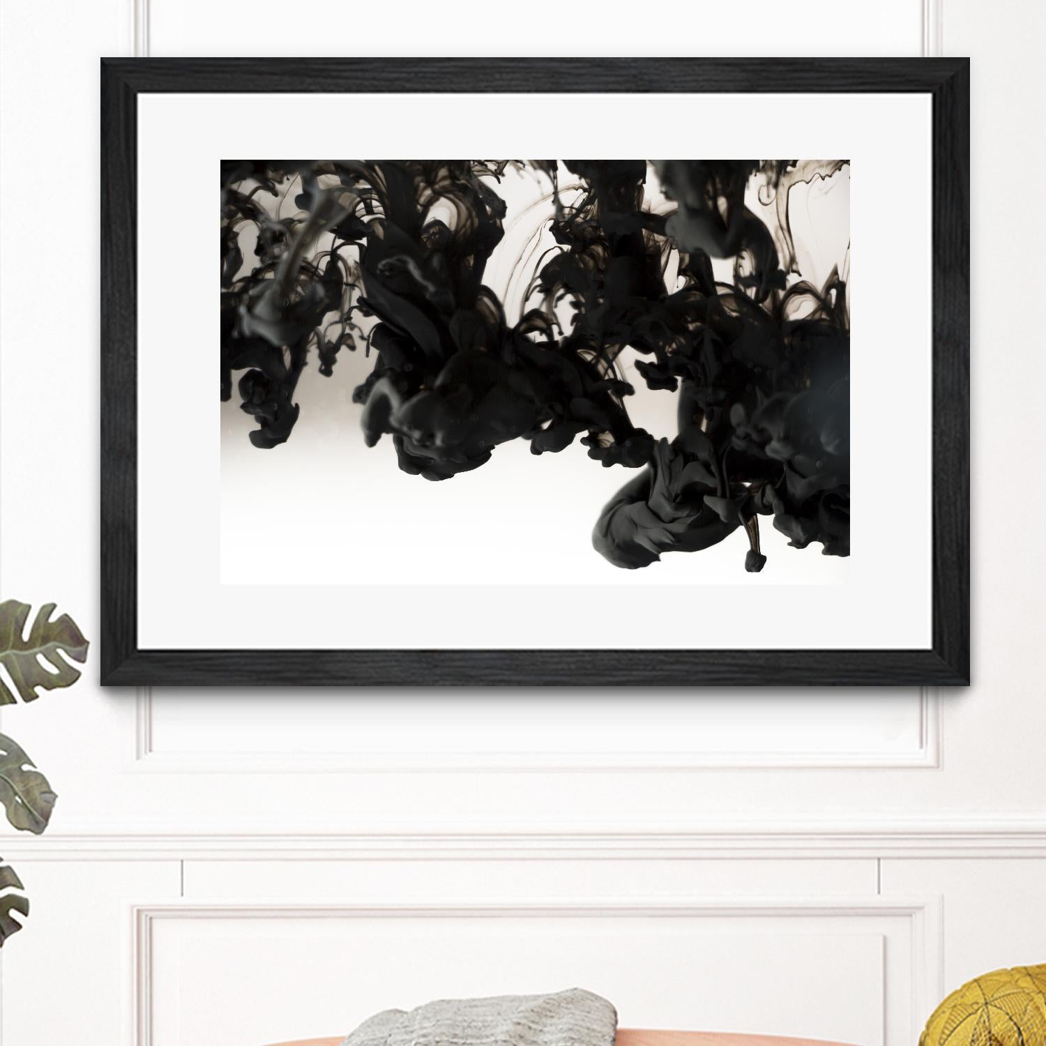 Black smoke by Pexels on GIANT ART - white abstract