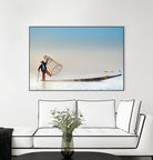 Fishing by Pexels on GIANT ART - white sea scene