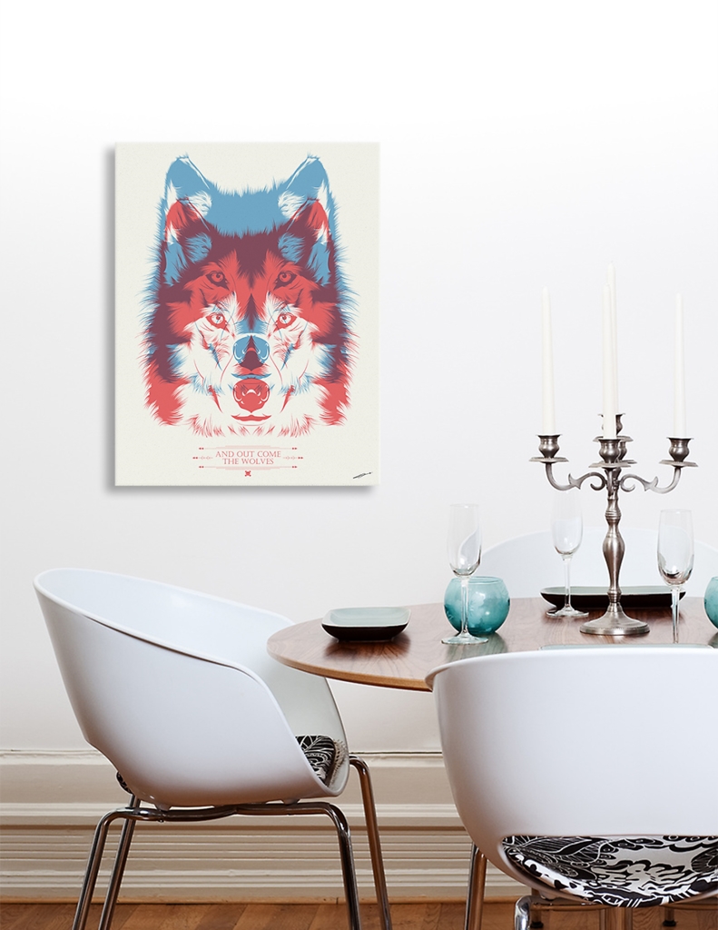 «And Out Come The Wolves» Canvas Print by CranioDsgn | Curioos
