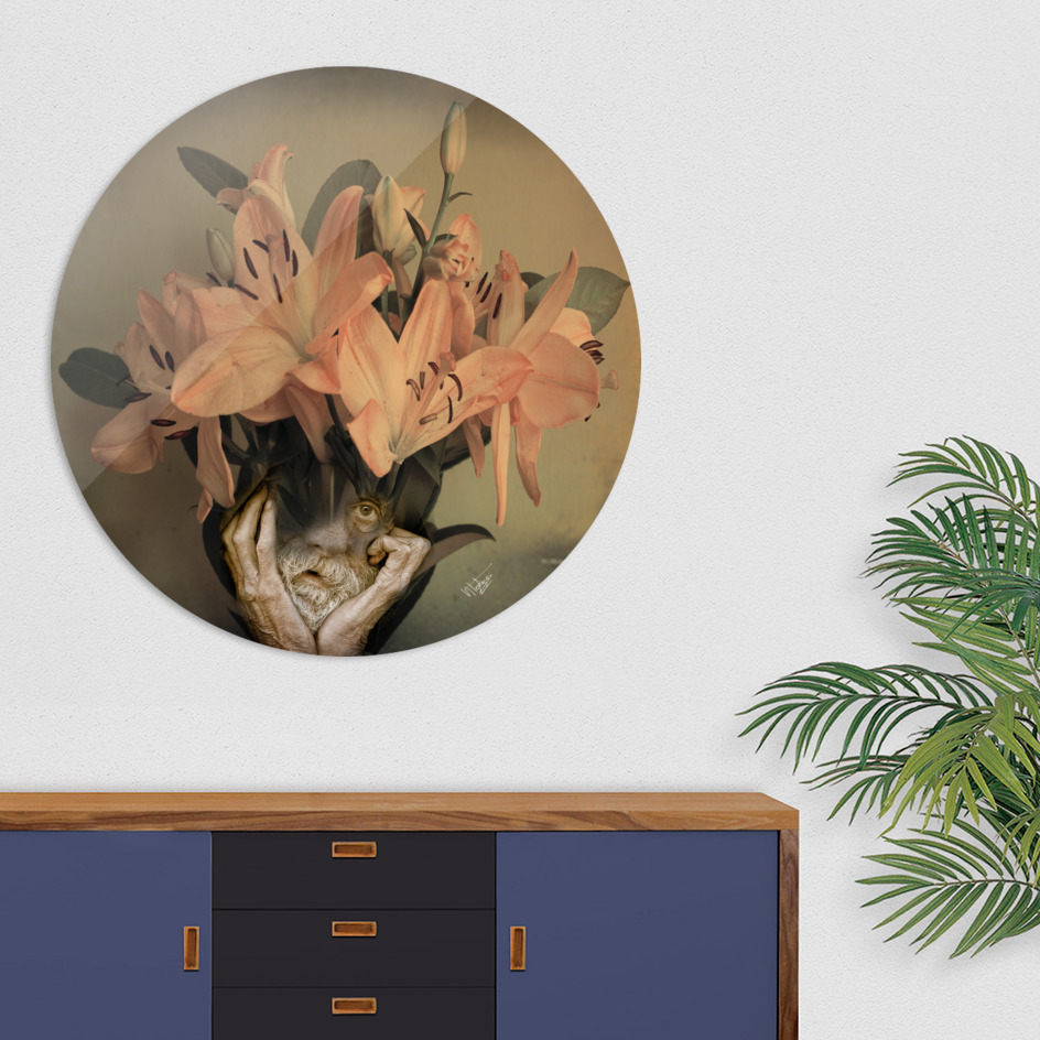 «The face of flowers» Disk by Victoria Herrera | Curioos