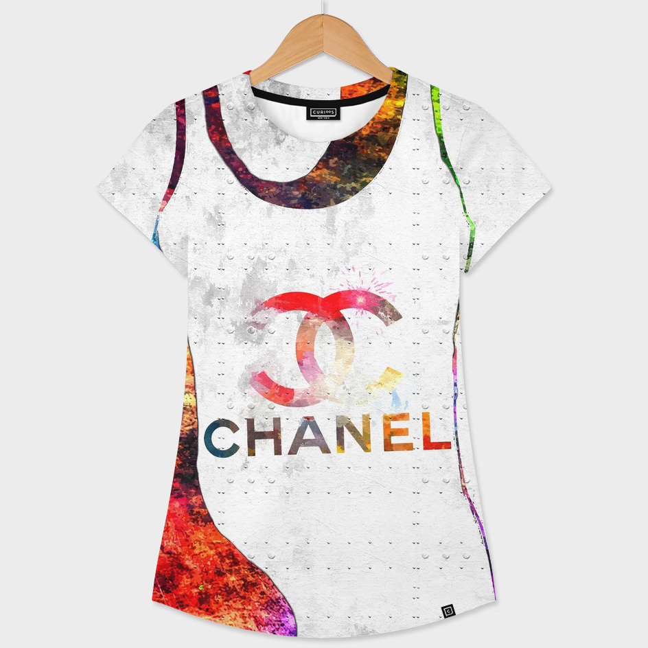Limited Edition Chanel N5 T Shirt, Logo Chanel T Shirt Womens