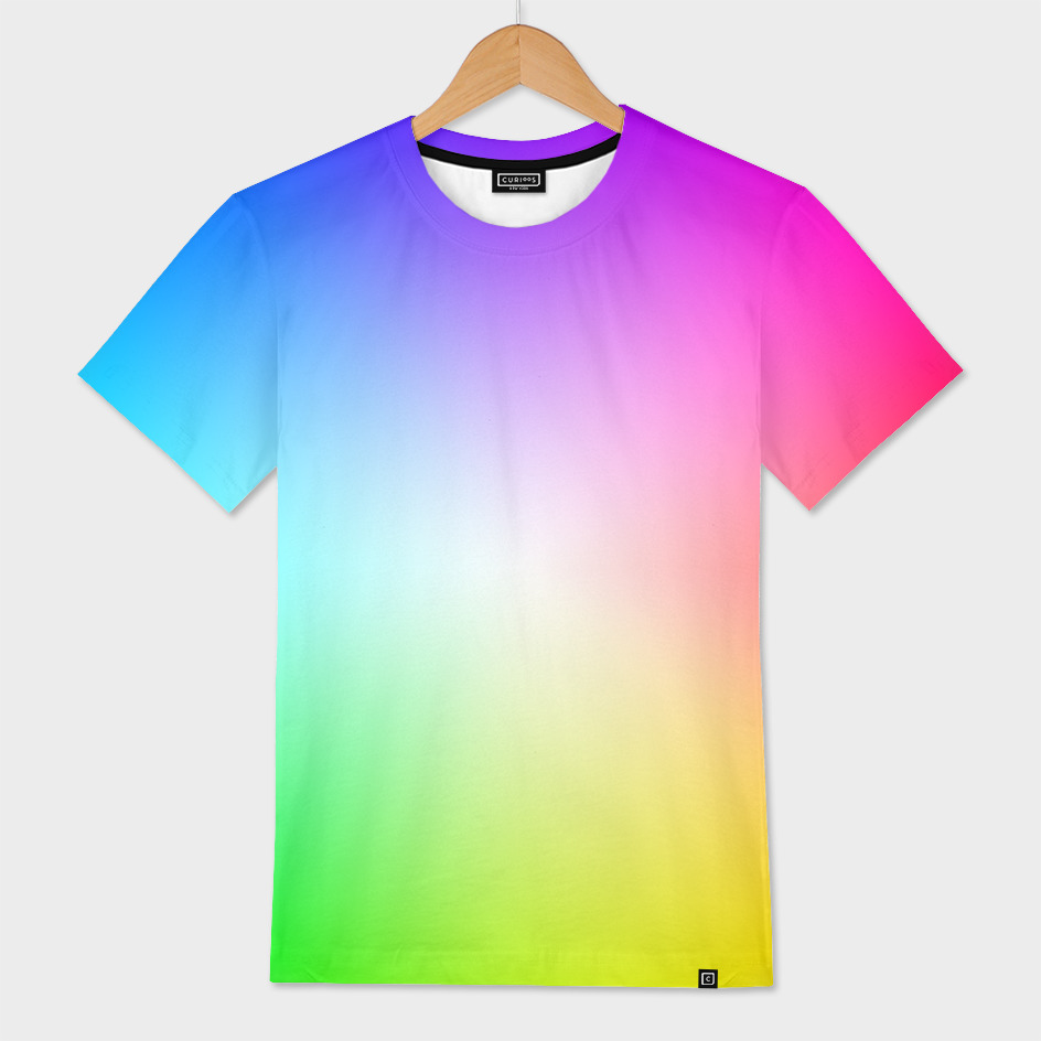 «Vibrant Rainbow Gradient» Men's All Over T-Shirt by William Bottini |  Curioos