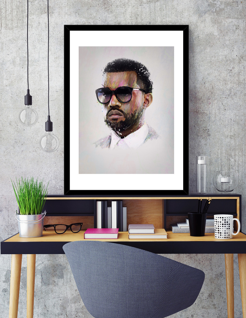 «Kanye West» Art Print by Brandon Spahn | Curioos
