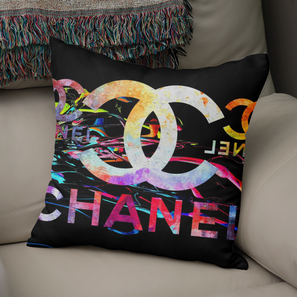 Chanel Perfumes» Throw Pillow by Daniel Janda
