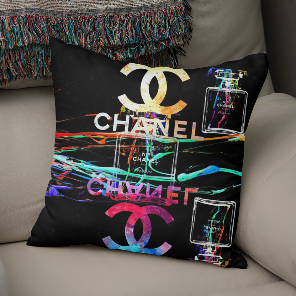 Chanel Perfume Fashion Pillow