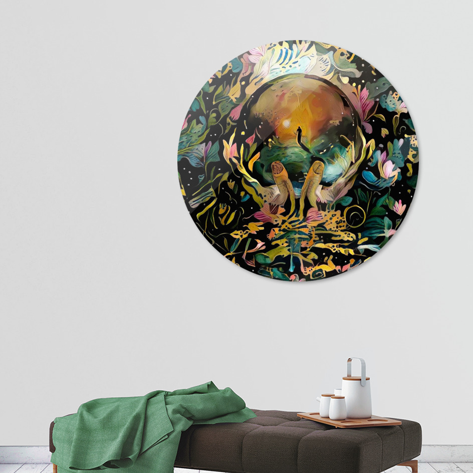 «Crystal Ball in God's Hands» Disk by Bruce Rolff | Curioos