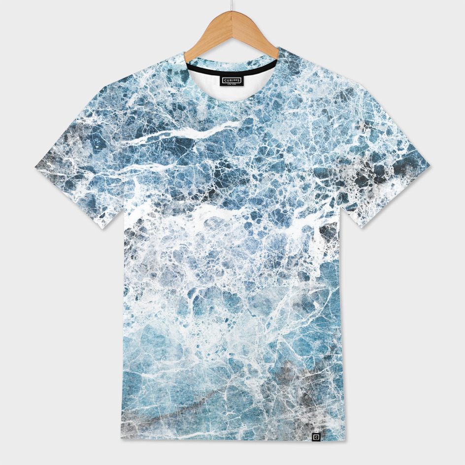 Blue marble T-shirt