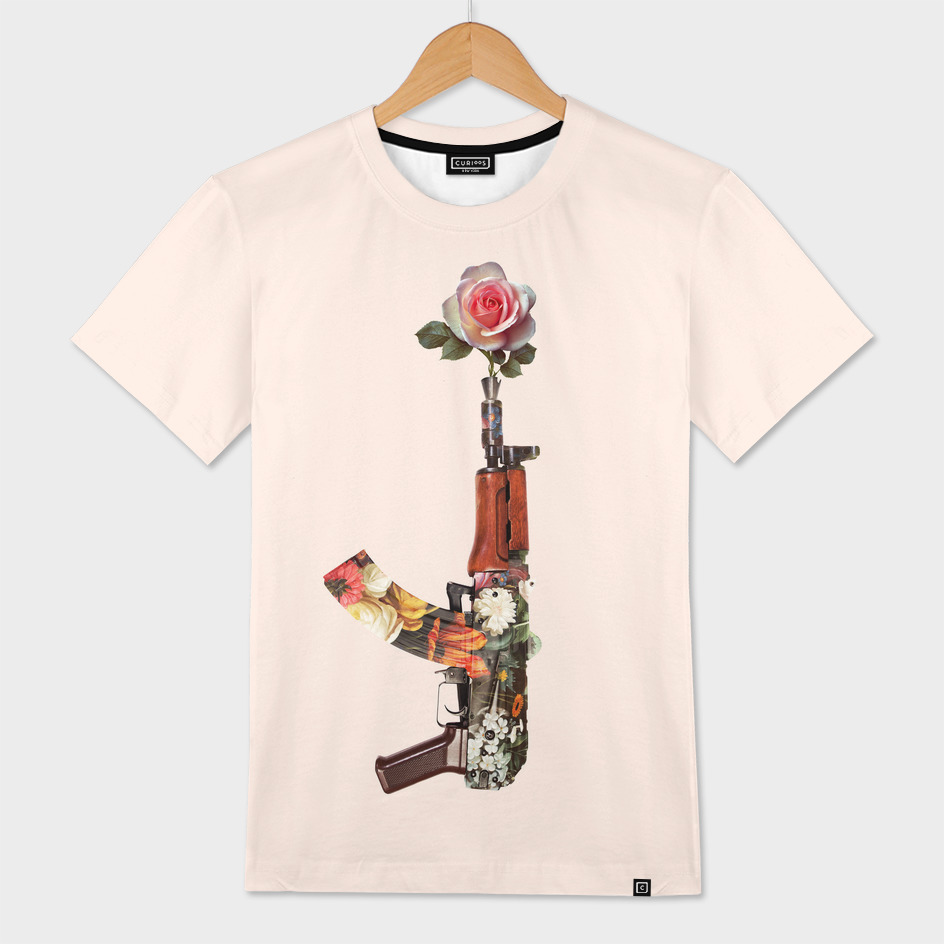 FLOWER GUN» Men's All Over T-Shirt by | Curioos