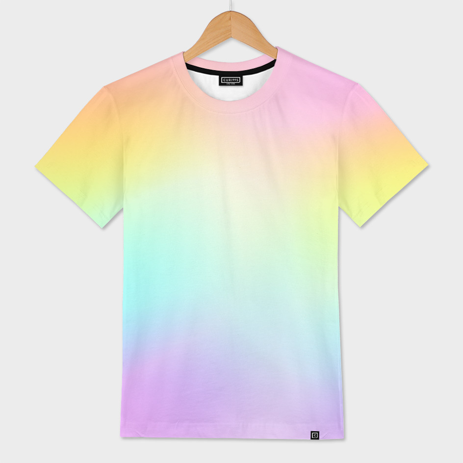 basketball assistent Retningslinier Beautiful Pastel Rainbow Ombre Design» Men's All Over T-Shirt by Kelsey  Lovelle | Curioos