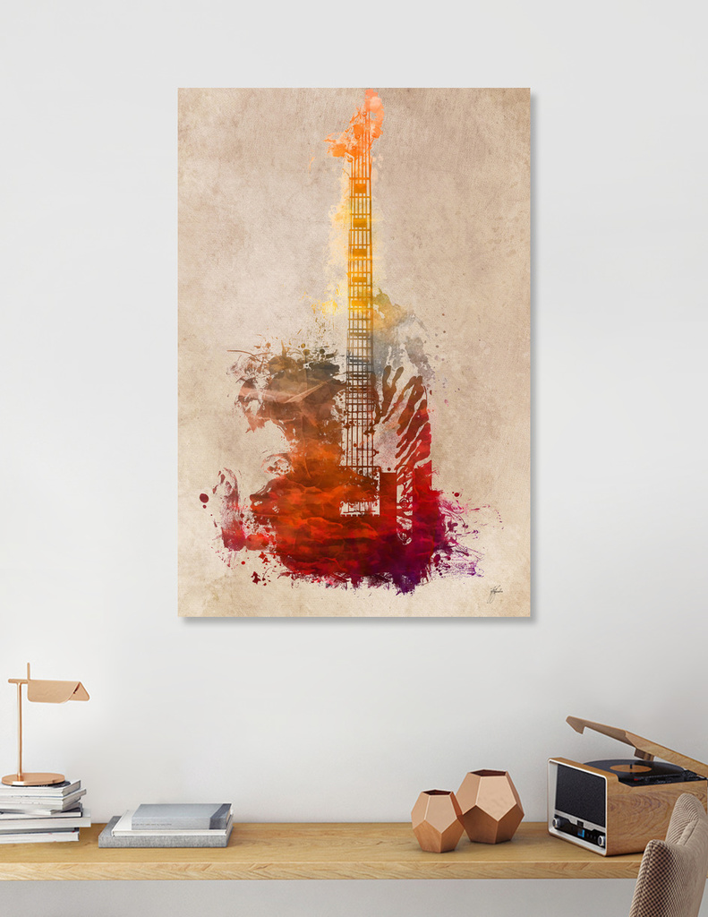 «guitar 2» Canvas Print by Justyna Jaszke | Curioos