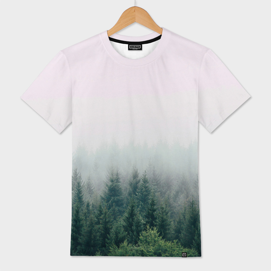 The Fog The Forest I» Men's Over T-Shirt by Seven Trees Design | Curioos
