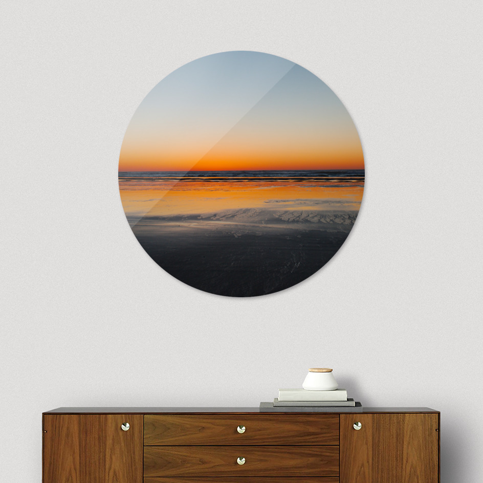 «Pacific Sun Down» Disk by Troy Stapek | Curioos