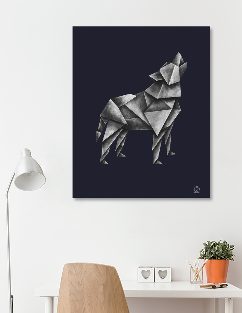 «Wolfgami» Canvas Print by Lucas Scialabba | Curioos