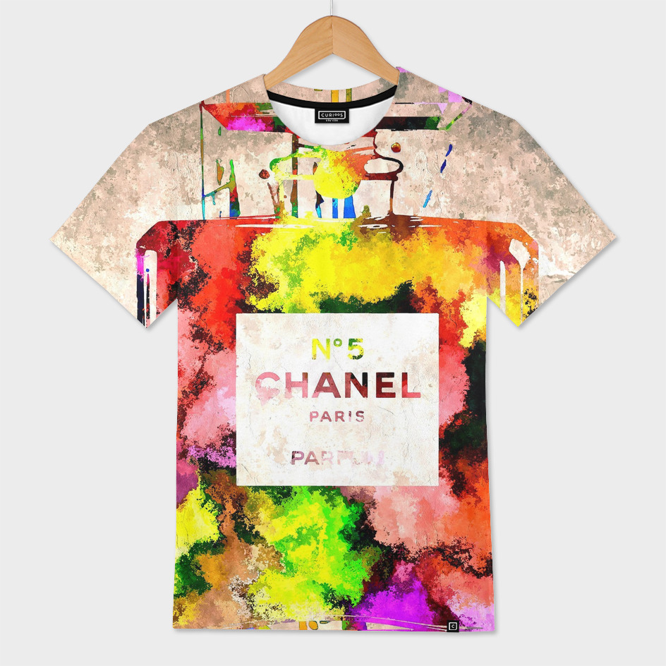 Chanel No 5 Grunge» Men's All Over T-Shirt by Daniel Janda